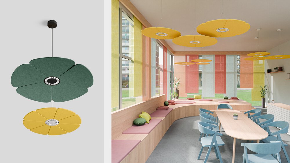 FLORAL - acoustic suspended